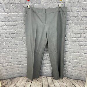 Calvin Klein Women's Gray Dress Pants 20W Straight Leg Polyester Blend